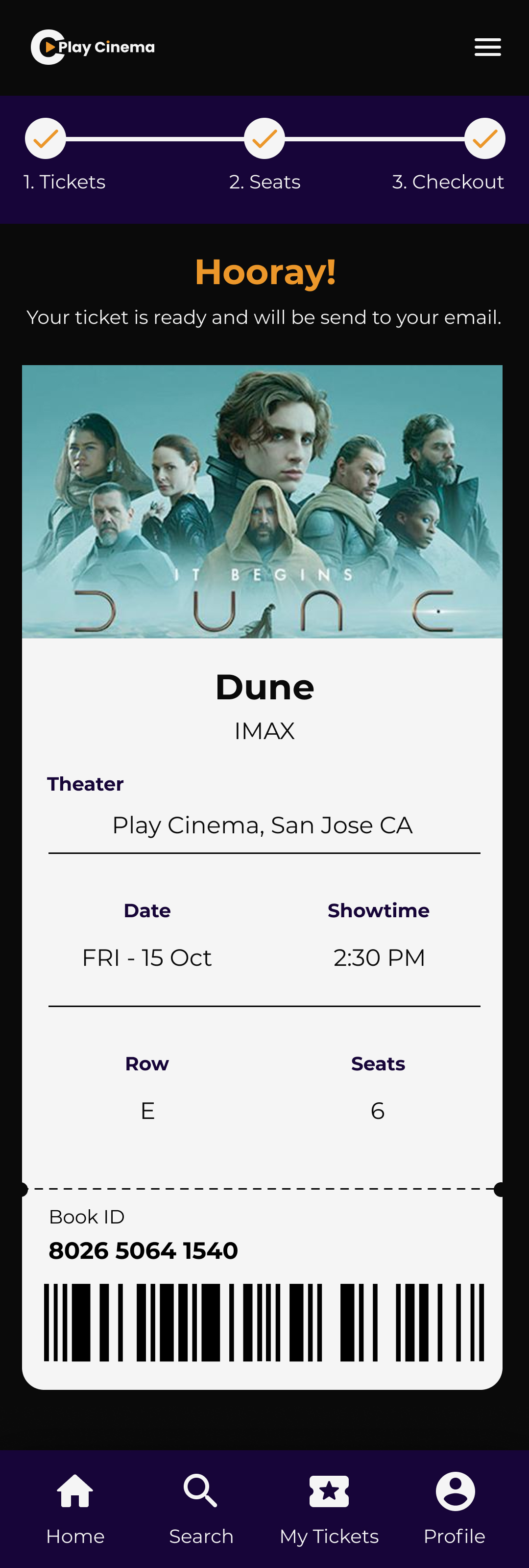 Play Cinema Complete Purchase screen for desktop